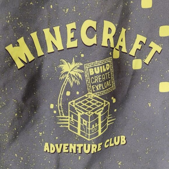 MINECRAFT Boy's Swim Trunks, Elastic & Drawstring, Pocket, Size 14/16 (W28-32) - Picture 2 of 4